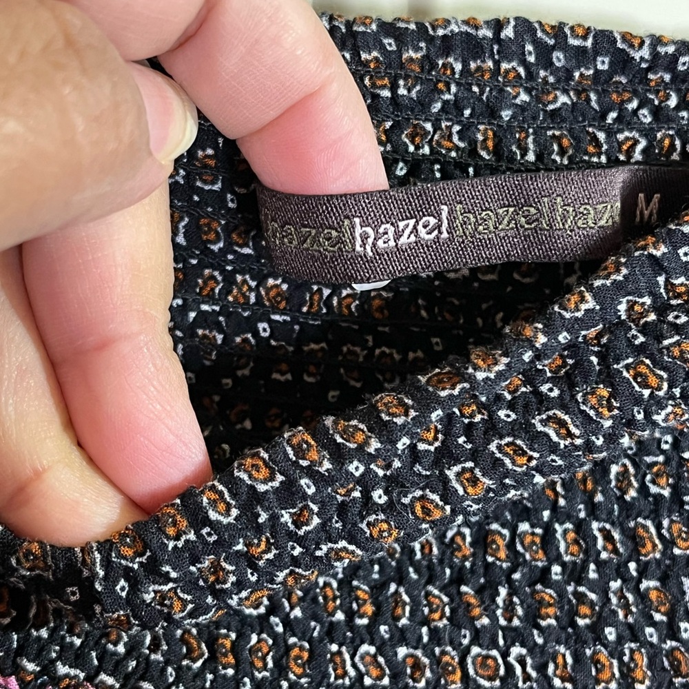 Hazel Boho Skirt – Smocked Waist / Asymmetrical Hem – Size M - Picture 3 of 8